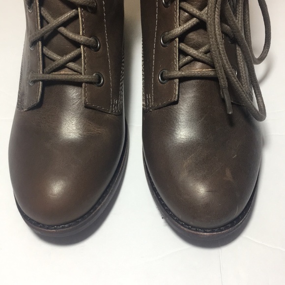 Brown Leather trooper boots 7 1/2 - Picture 6 of 6